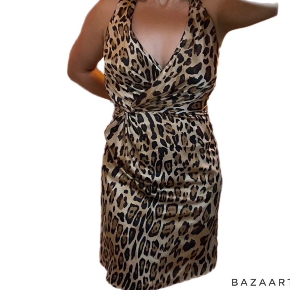 Ralph Lauren sexy leopard print dress sz10